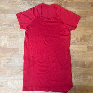 Lululemon Red Running Shirt (2)